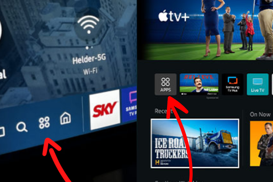 ícones de loja de aplicativos Smart TV Samsung